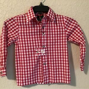 NEW Kitzo Alpen Austria Unisex, size 104 (4T), Long sleeve, Red and White